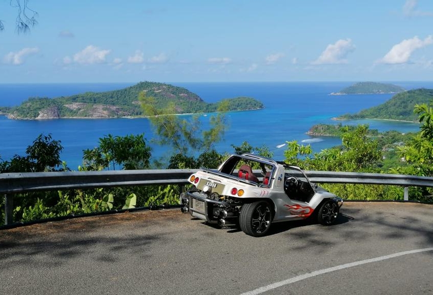 Beach Buggy Tour für Inselrundfahrt auf den Seychellen