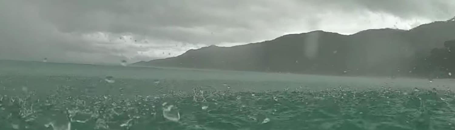 Bad weather in the Seychelles